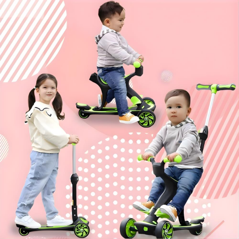 Cool Wheels 3 in 1 Yönlendirmeli Scooter Mavi