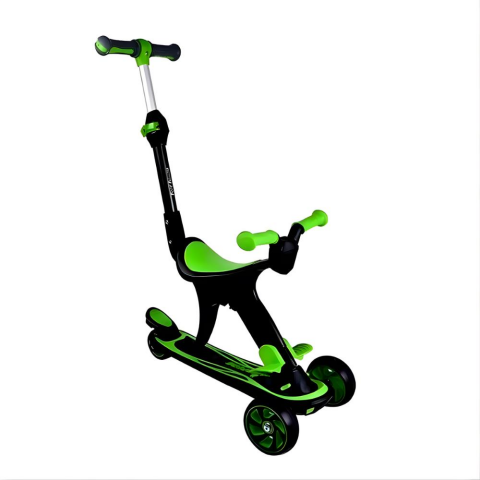Cool Wheels 3 in 1 Yönlendirmeli Scooter Yeşil