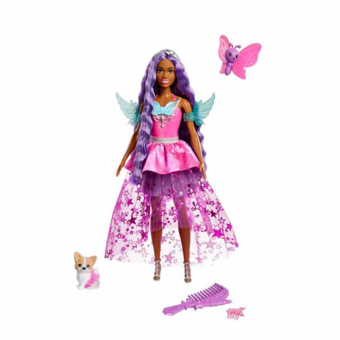 Barbie Sihirli Dokunuş Peri Masalı Elbiseli Bebekler HLC31