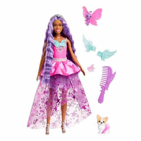 Barbie Sihirli Dokunuş Peri Masalı Elbiseli Bebekler HLC31