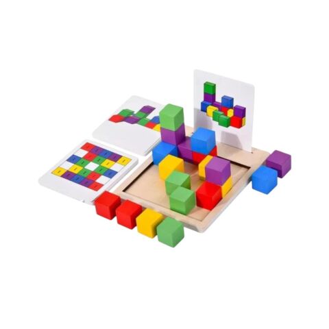 Chitoys Ahşap Eğitici Oyuncak Puzzle Cube