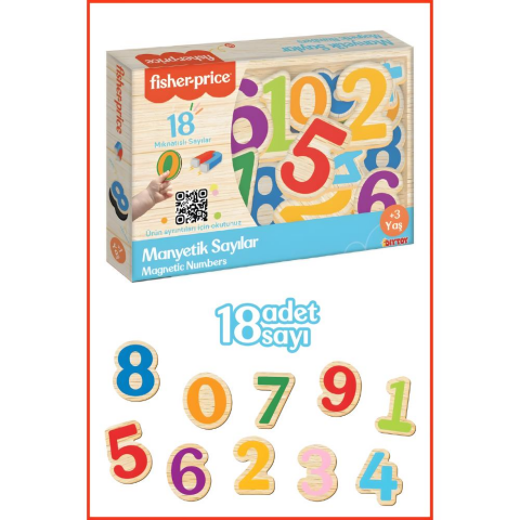Fisher-Price Diytoy Manyetik Sayılar 18 Parça