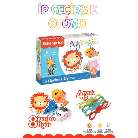 Fisher Price İp Geçirme Oyunu Lacing Game