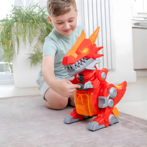 Teamsterz Sesli ve Işıklı Robo Wreckerz Mega Beast Oyun Seti