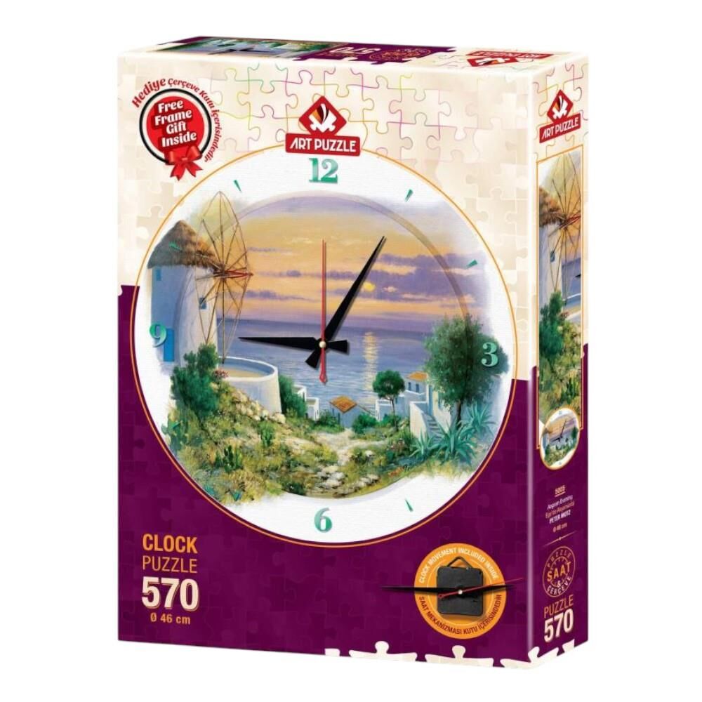 Art Puzzle 570 Parça Saat Puzzle Ege'de Akşamüstü