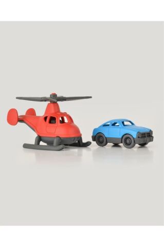 Lc Minik Taşıtlar Helikopter Ve Minik Araba- Kırmızı