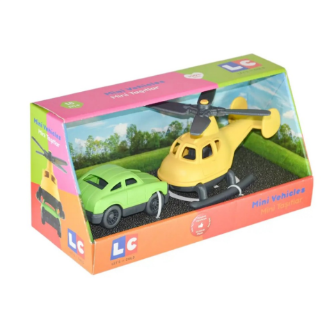 Lc Minik Taşıtlar Helikopter Ve Minik Araba- Kırmızı