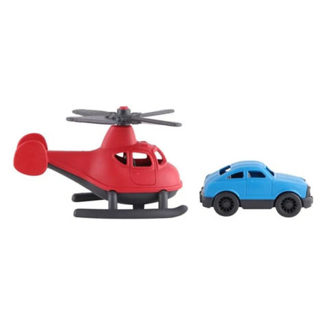 Lc Minik Taşıtlar Helikopter Ve Minik Araba- Kırmızı