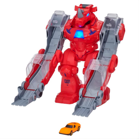 Teamsterz Sesli ve Işıklı Robo Wreckerz Rhino Slam Oyun Seti