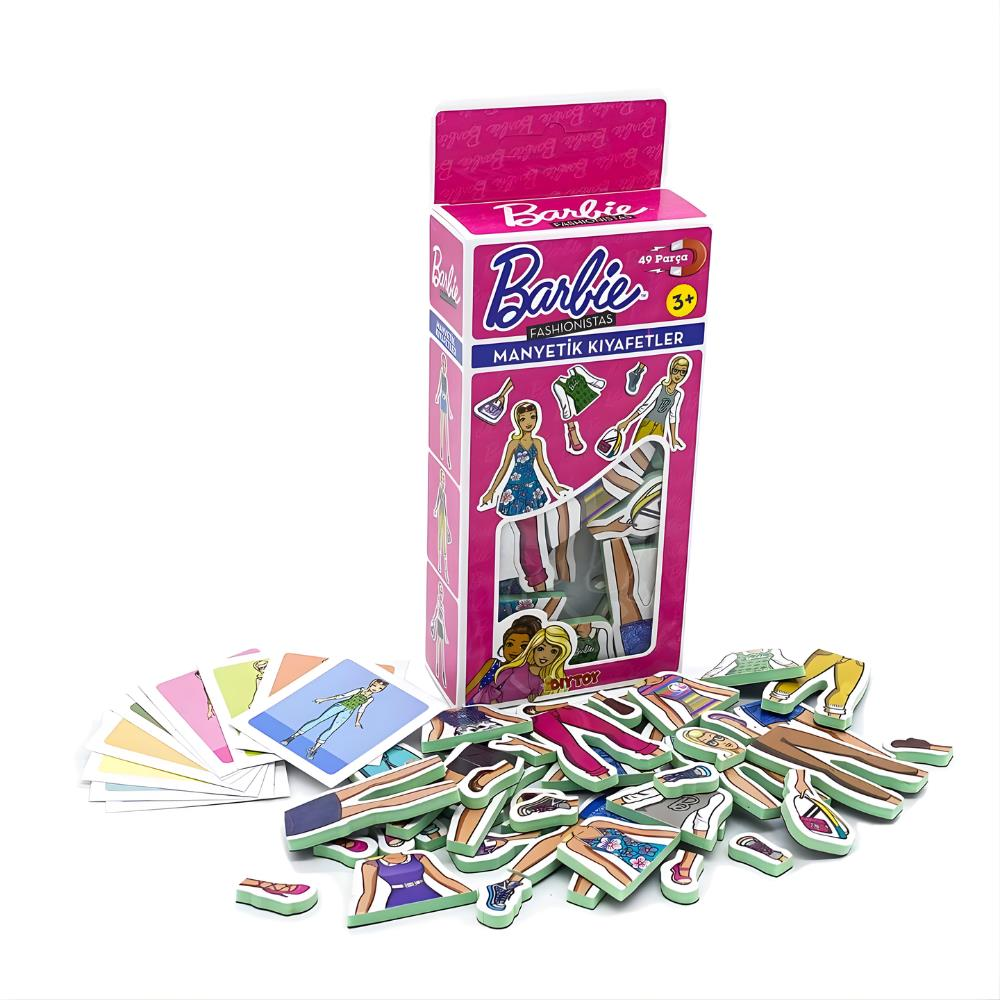 Barbie Magnet Kıyafet Giydirme Oyunu 49 Parça