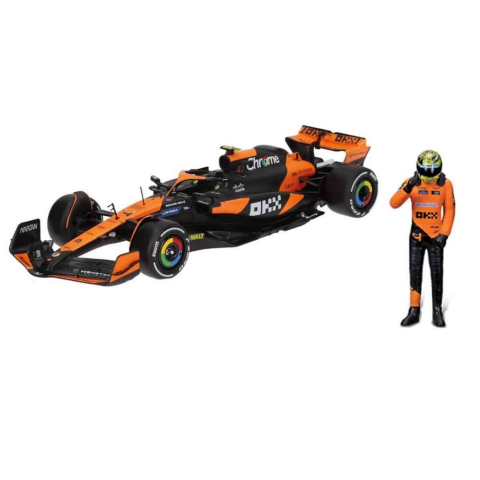 1:24 McLaren MCL38 Miami Grand Prix 2024 Figürlü Formula 1 Yarış Arabası