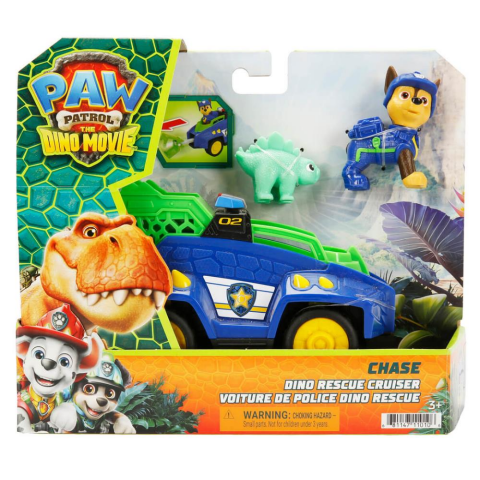 PAW Patrol The Dino Movie Chase Figürü ve Dino Kurtarma Aracı