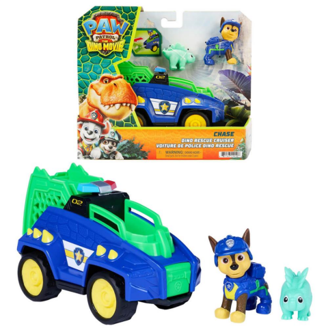 PAW Patrol The Dino Movie Chase Figürü ve Dino Kurtarma Aracı