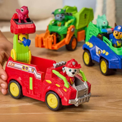 PAW Patrol The Dino Movie Marshall Figürü ve Dino Kurtarma Aracı