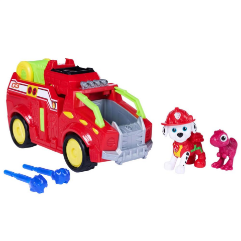 PAW Patrol The Dino Movie Marshall Figürü ve Dino Kurtarma Aracı