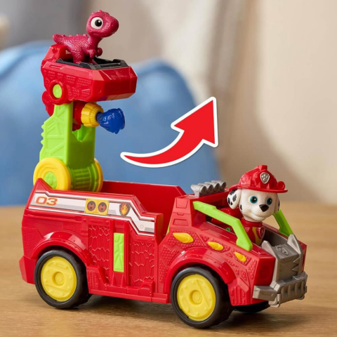 PAW Patrol The Dino Movie Marshall Figürü ve Dino Kurtarma Aracı