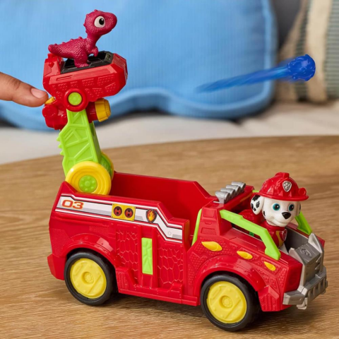 PAW Patrol The Dino Movie Marshall Figürü ve Dino Kurtarma Aracı