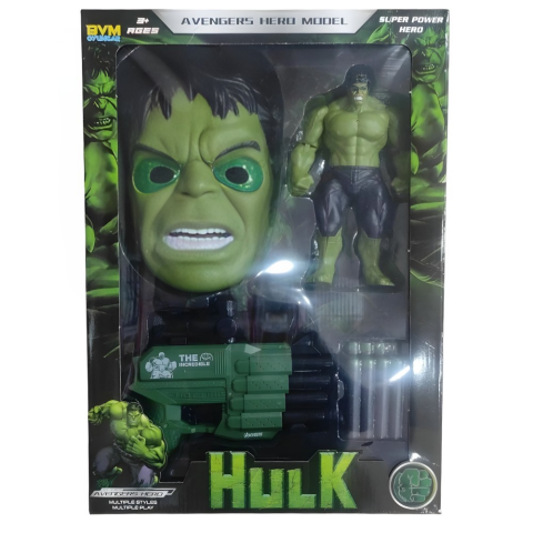 Kutulu Maske Hulk Dart Fırlatıcılı Set