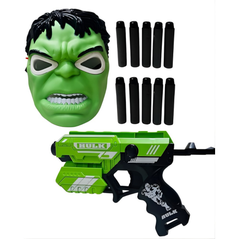 Kutulu Maske Hulk Dart Fırlatıcılı Set