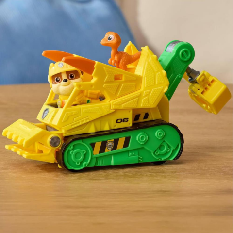 PAW Patrol The Dino Movie Rubble Figürü ve Kurtarma Aracı