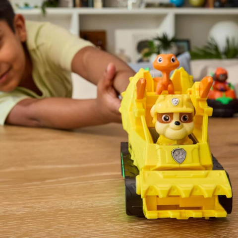 PAW Patrol The Dino Movie Rubble Figürü ve Kurtarma Aracı