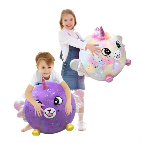 Şişme Peluş Unicorn XXL Shiny Corns