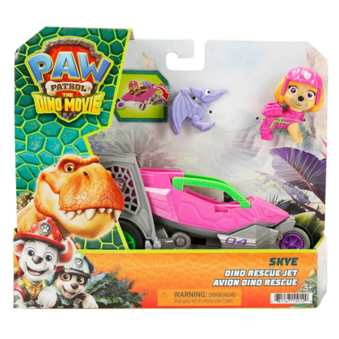 PAW Patrol The Dino Movie Skye Figürü ve Dino Kurtarma Aracı