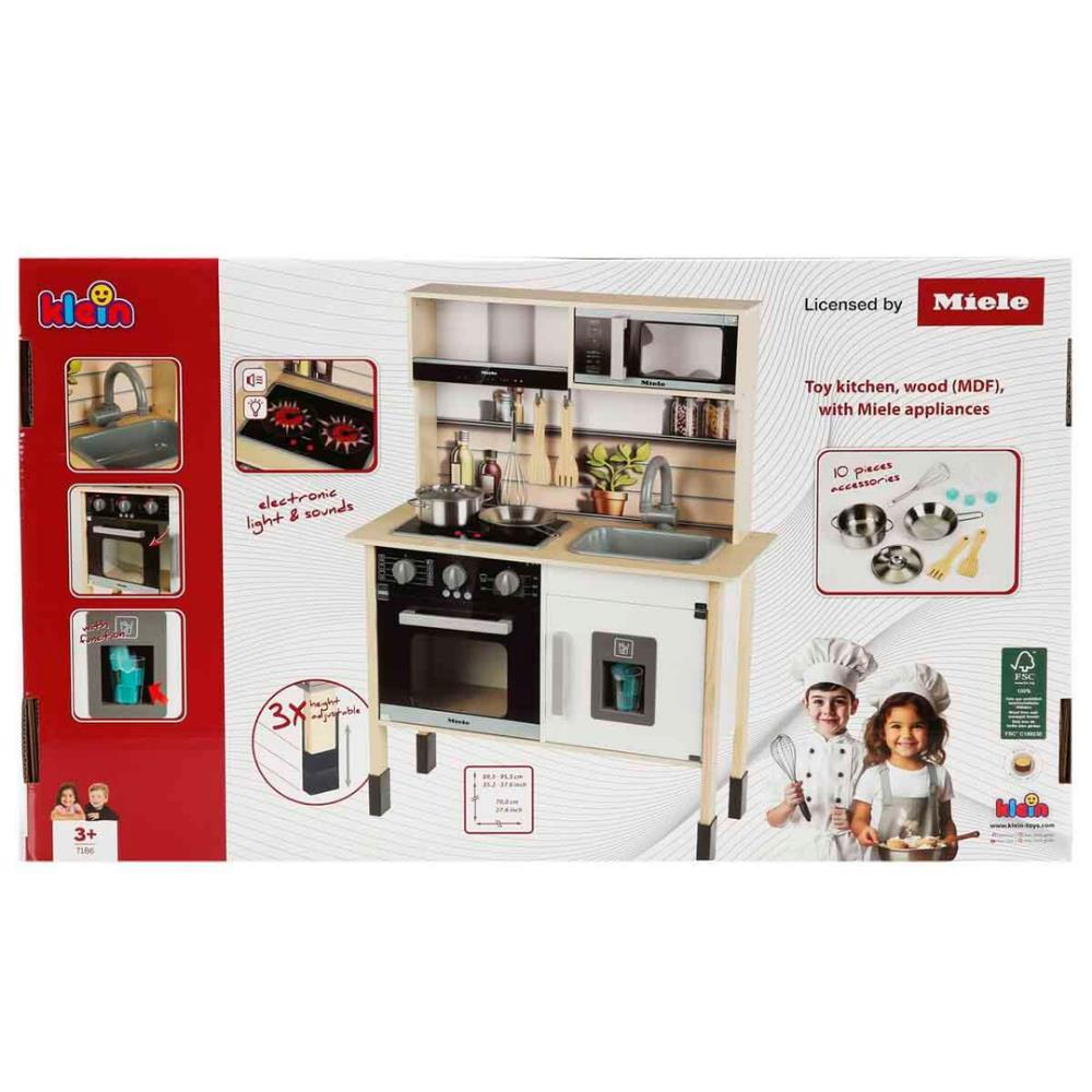 Sesli ve Işıklı Miele Aksesuarlı Ahşap Mutfak Seti