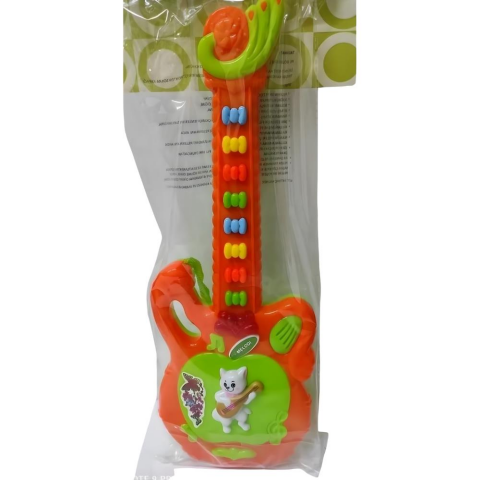 Oyuncak Gitar Pilli Sesli Işıklı Müzikli