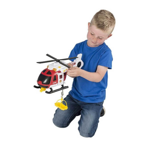 Teamsterz Sesli ve Işıklı İtfaiye Kurtarma Helikopteri 38 cm