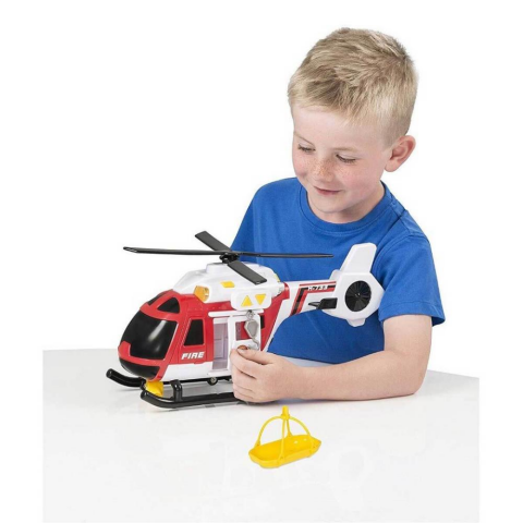 Teamsterz Sesli ve Işıklı İtfaiye Kurtarma Helikopteri 38 cm