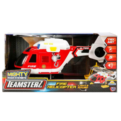 Teamsterz Sesli ve Işıklı İtfaiye Kurtarma Helikopteri 38 cm