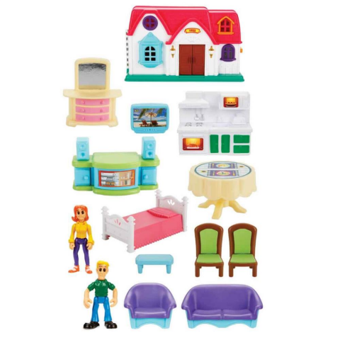 Hommy Home Sweet Home Bebek Evi Oyun Seti 14 Parça