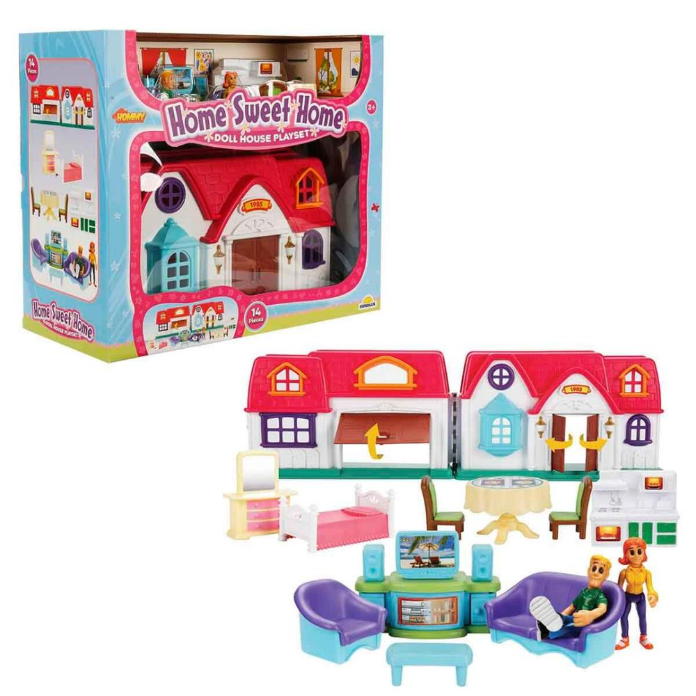 Hommy Home Sweet Home Bebek Evi Oyun Seti 14 Parça