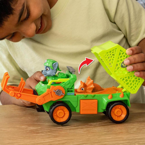 PAW Patrol The Dino Movie Rocky Figürü ve Dino Kurtarma Aracı