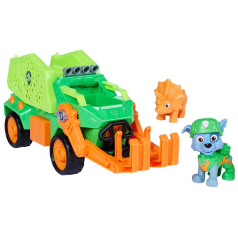 PAW Patrol The Dino Movie Rocky Figürü ve Dino Kurtarma Aracı