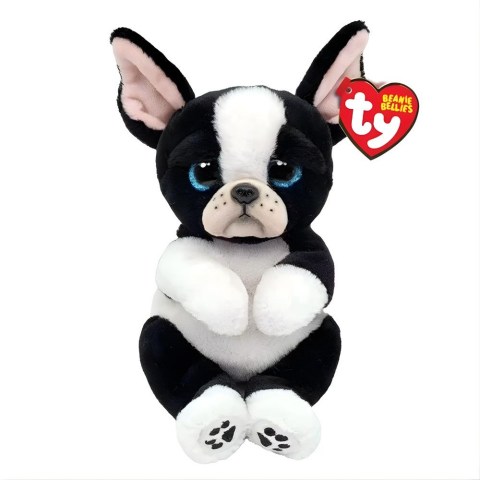 TY Beanie Bellies Siyah Beyaz Köpek Tink Peluş 20 cm.