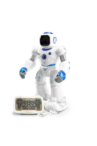 Ses Kontrollü Bluetoothlu & Şarjlı Konuşan Aktivite Eğlence Robotu