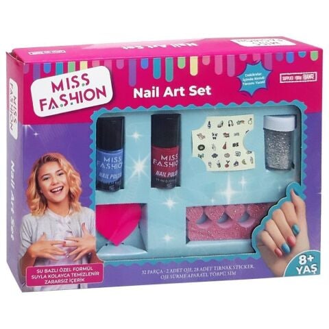 Miss Fashion Nail Art Makyaj Set
