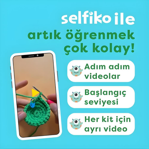 Kurbik Örgü Öğrenme Seti