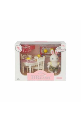 Bay Dreamy Mini Tavşan Aksesuarlı Yemek Masası Seti