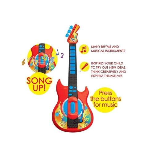 Elektrikli Müzik Gitar Oyuncak Oyun Seti Işıklı ve Sesli Erkek Kız Çocuklar İçin