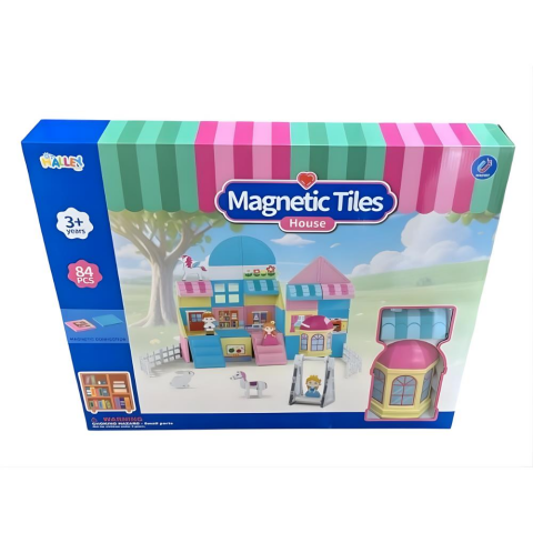 84 Parça Magnet Standart Seri Renkli Manyetik Bloklar