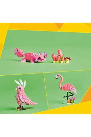 LEGO ® Creator 3’ü 1 Arada Vahşi Hayvanlar: Pembe Flamingo 31170 - 8+ Oyuncak Yapım Seti (288 Parça)