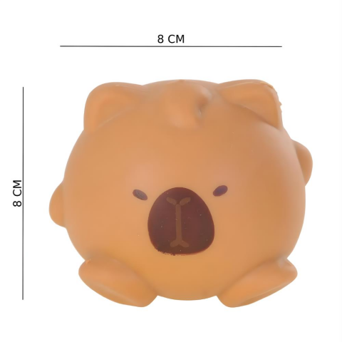 Squishy Oyuncak Çikolatalı Tatlı Kapibara Torbada