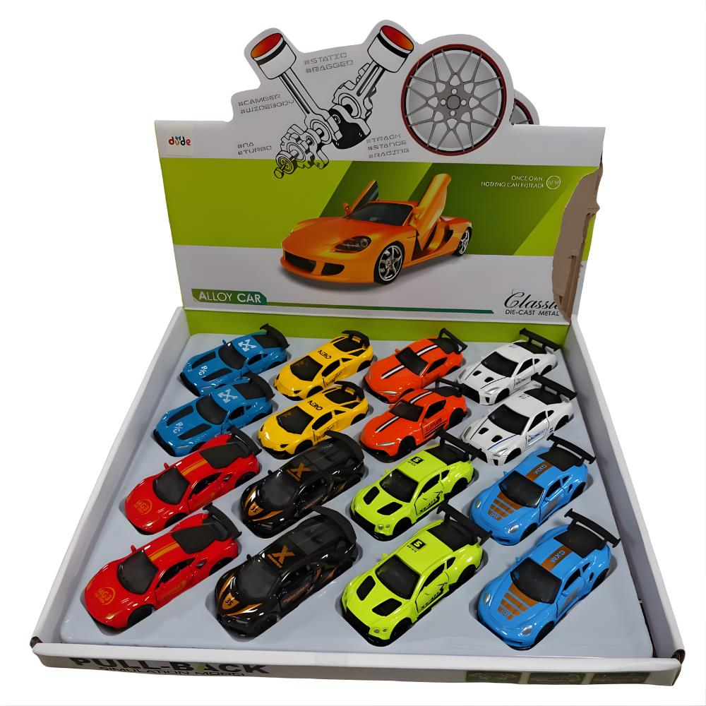 1:64 Çek Bırak Yarış Arabası Metal Kutu