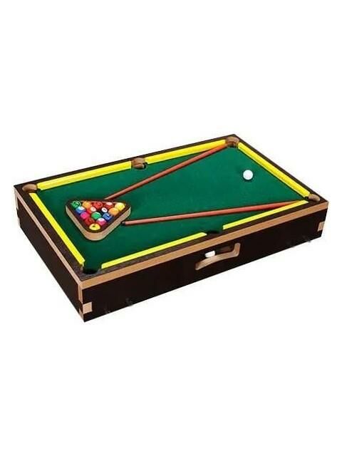 Ahşap Bilardo Oyunu Masa Üstü (Ayaksız Model)