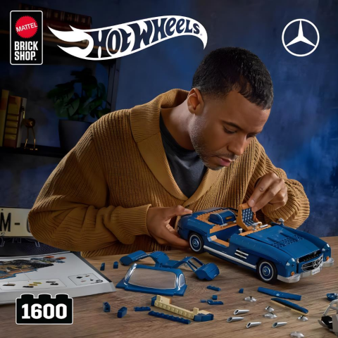 Hot Wheels Premium Serisi Mercedes-Benz 300 SL Araba Yapım Seti 1600 Parça HWW25