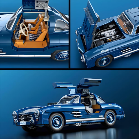 Hot Wheels Premium Serisi Mercedes-Benz 300 SL Araba Yapım Seti 1600 Parça HWW25