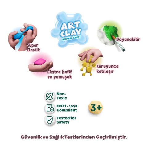 Art Clay Minik Canlılar Süper Hafif Kil